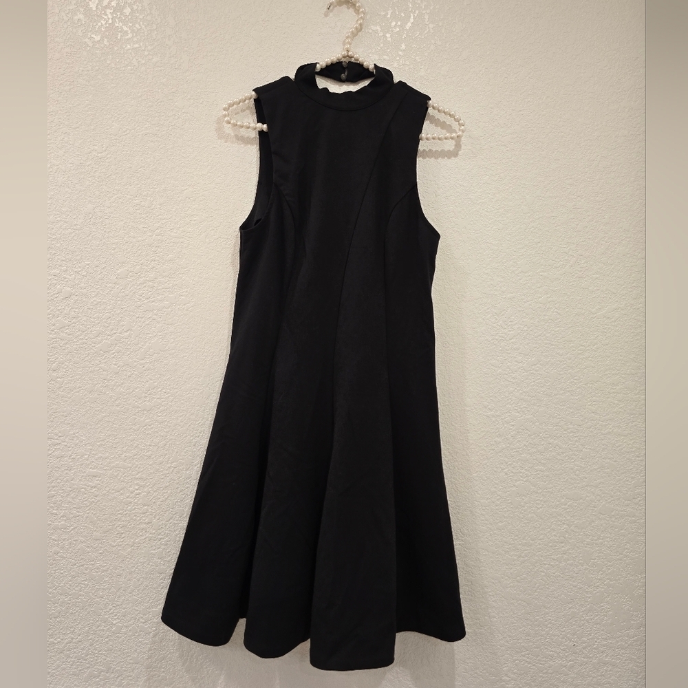 Free People Layla Fit & Flare Ponte Knit Dress in black Size S - Picture 3 of 8